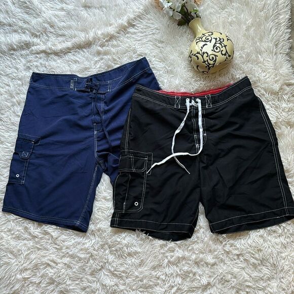 Beach Rays, Merona Men’s Swim Shorts Trunks Set Size 36 - Picture 1 of 8